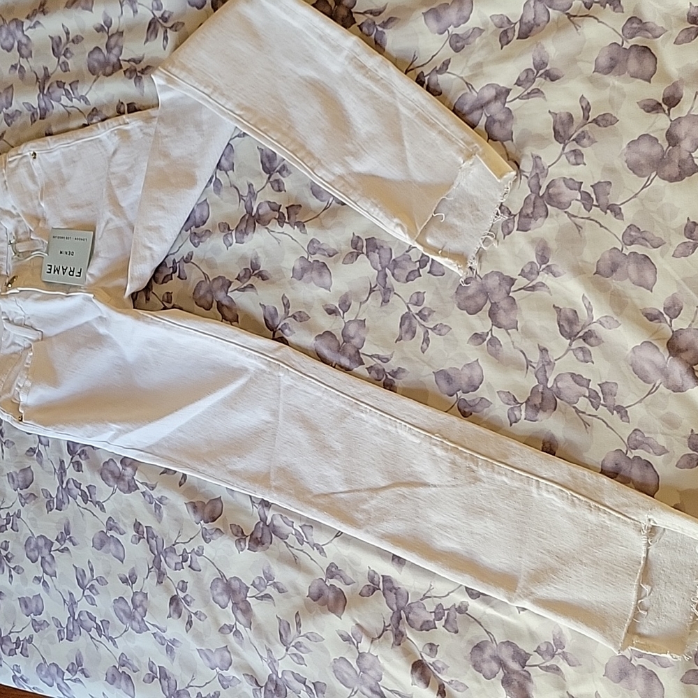 Frame white jeans Suze 25 brand new